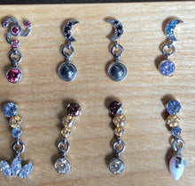 Load image into Gallery viewer, IS Dangle Moon with Hematite Cabochon Gem