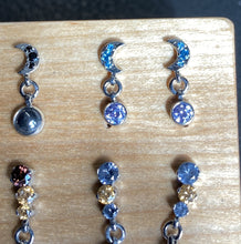 Load image into Gallery viewer, IS Dangle Moon with Crystal