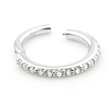 Load image into Gallery viewer, Tish Lyon 9kt Pave Gem Eternity Hinge Ring